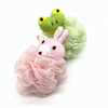 Colorful Cute Animal-Shaped Loofah Mesh Ball Fashionable Kids Shower Scrubbers for Baby Bath Sea Sponge Body Skin Cleaning