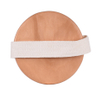 Wholesale Natural Round Shape Boar Bristle Body Brush Exfoliating Wood Bath Brush Made of Bamboo for Shower Massage