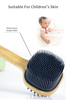 Double Sided Long Handle Silicone Bath Body Brush Shower Rubbing Spa Massage Tool Skin Exfoliating Brush Back Scrubber