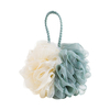Assorted Colors Soft Bath Puff Shower Ball Body Exfoliate Pouf Oval Nylon Bath Sponge Mesh Lace for Exfoliating Relaxing Shower