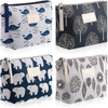 New Products Useful Fashion Eco Canvas Makeup Bags Plain Cotton Zipper Custom Cosmetic Bag With Custom Logo