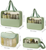 Custom Clear Pvc Travel Wash Bag Toiletry Waterproof Plastic Cosmetic Makeup Bag for Bathroom