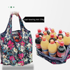 Custom Made Fashion Design Eco Ripstop Grocery Carry Packaging Foldable Recycle Reusable Nylon Fabric Shopping Bag With Logo