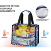 Extra Large Heavy Duty Insulated Reusable Tote Grocery Thermal Shopping Bag Cooler Bag