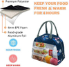 Portable Lunch Bag Waterproof Insulated Canvas Cooler Bag Thermal Food Picnic lunch bag for kids