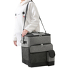 Large Capacity Portable Leakproof Picnic Camping Waterproof Insulated Collapsible Ice Trolley Rolling Cooler Bag With Wheels