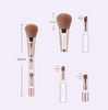 Popular 4 in 1 Multi Function Cosmetic Beauty Tool Mini Brush Travel Portable Makeup Brush Sets