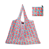Fashion Printing Foldable Eco-Friendly Shopping Bag Tote Folding Pouch Handbags Convenient Large-capacity for Travel Grocery Bag