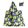 Eco Friendly Reusable Waterproof Polyester Heavy Duty Folding Shopping Bag Foldable Grocery Tote Bag With Custom Printed Logo