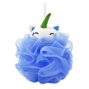 Eco-friendly Soft Mesh Baby Body Bath Cartoon Sponge Shower Puff Kids Cleaning Sponge