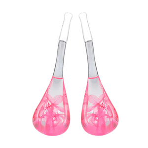 Crystal Cryo Sticks Glass Spoon Facial Ice Globe Cooling Massage Spa Ice Globes for Face Salon Beauty Tools