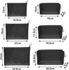 High Quality Custom Nylon Mesh Cosmetic Bag Travel Cosmetic Zipper Pouch Woman Makeup bag For Lady