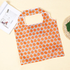 Promotional Light Weight Expandable Folding Nylon Tote Large Reusable RPET Polyester Foldable Grocery Shopping Bag