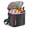 Insulated Cool Bag Portable With Logo Black Blank Cooler Lunch Bag For Food Reusable Thermal Insulated Cooler Bag