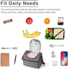 Custom Printed 300D Polyester Lunch Bag For Office Travel Picnic Portable Food Takeway Shoulder Bag Thermal Insulated Cooler Bag