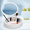 USB Rechargeable LED Cosmetology Mirror Creative Desktop Vanity Lamp for Makeup Commercial Jewelry Storage Foldable Portable