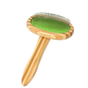Professional Anti-Static Stainless Steel Pet Comb with Wood Handle Fashion Style Body Brush for Shedding Control