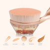 2025 Hot Selling Magic Foundation Brush Petal Traceless Makeup Brush Flat Head Portable Brush with Storage Box