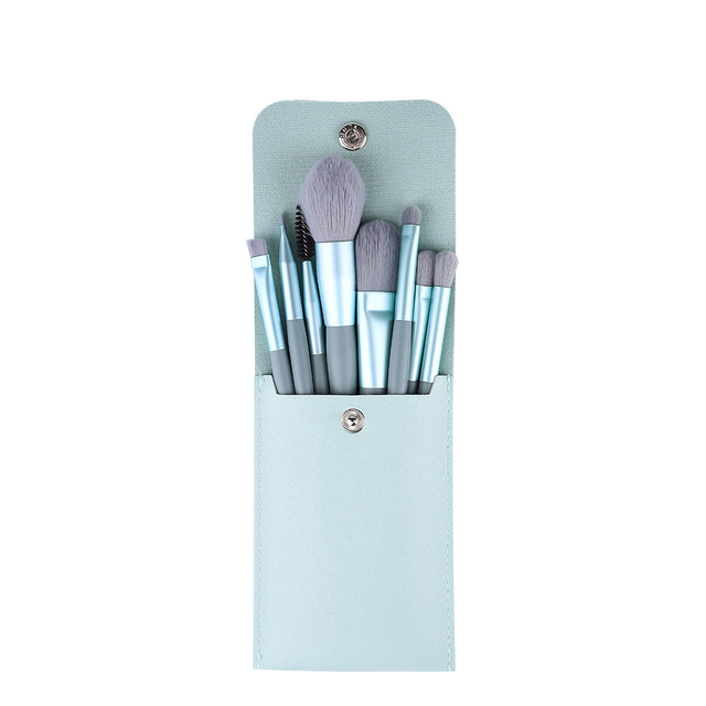Best Selling 8pcs/set Custom Logo Mini Makeup Brushes Beauty Tools with Plastic Handle for Face Use for Girls