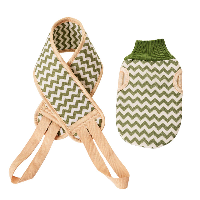 2-Pcs Set Household Bath Supply Bath Brushes Sponges & Scrubbers Washcloth with Rub Back Strip and Belt for Bathroom