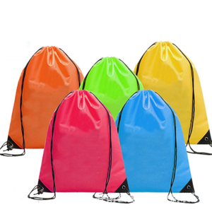 Custom logo promotional printing sport drawstring bag gym backpack bag drawstring gym cinch String bag