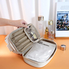 Hot Sales Fashional Pu Wholesale New Travel PU Quilted Cosmetic Bags Set Women Transparent Zipper Makeup Bags