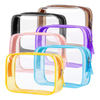 Clear Pvc Travel Wash Bag Toiletry Waterproof Plastic Cosmetic Makeup Bag for Bathroom