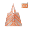 Promotional Light Weight Expandable Folding Nylon Tote Large Reusable RPET Polyester Foldable Grocery Shopping Bag