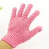Eco Friendly Bamboo Charcoal Bath Gloves Scrub Mitt Gloves Soft Mesh Body Exfoliating Brushes Glove Mitt Wholesale