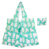 Newest fashion fold able shopping bag Portable Custom Logo Printed Nylon Shopping Bag Reusable Fold able Shopping Bag