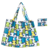 Eco Friendly Reusable Waterproof Polyester Heavy Duty Folding Shopping Bag Foldable Grocery Tote Bag With Custom Printed Logo