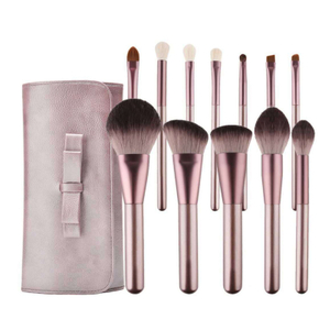 Custom Factory High Quality Mini Travel Size Cosmetic Make-up Brush Portable Short Foundation Vegan Make up Brush Set