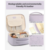 Waterproof Oxford Storage Travel Brush Organizer Make Up Case Toiletry Makeup Bag Cosmetic Bag With Hard Dividers