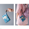 2024 Custom Made Fashion Design Eco Ripstop Grocery Carry Packaging Foldable Recycle Reusable Nylon Fabric Shopping Bag With Logo