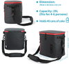 Insulated Cool Bag Portable With Logo Black Blank Cooler Lunch Bag For Food Reusable Thermal Insulated Cooler Bag