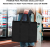 Reusable Thermal Insulated Cooler Bag Grocery Cool Carry Non Woven Lunch Cooler Bag for Food