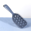 Professional Women's Flexible Curved Hollow Vented Waterproof Hair Massage Comb for Home Hair Styling ABS Handle