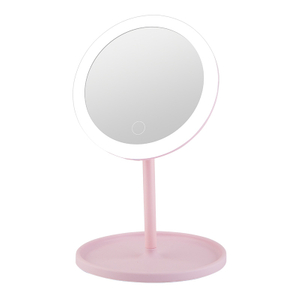LED Makeup Mirror Portable Lighted Desktop Mirror USB Rechargeable Magnify Cosmetic Mirror LED Lights