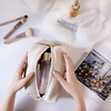 Hot Sales Fashional Pu Wholesale New Travel PU Quilted Cosmetic Bags Set Women Transparent Zipper Makeup Bags
