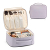 Waterproof Oxford Storage Travel Brush Organizer Make Up Case Toiletry Makeup Bag Cosmetic Bag With Hard Dividers