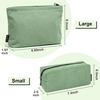 Hot Sale Fashion Large Capacity Zipper Custom Travel Corduroy Makeup Cosmetic Bag