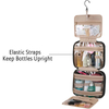 Large Capacity Travel Women Toiletry Bag Waterproof Hanging Mesh Cosmetic Makeup Bag With Compartments