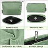 Hot Sale Fashion Large Capacity Zipper Custom Travel Corduroy Makeup Cosmetic Bag