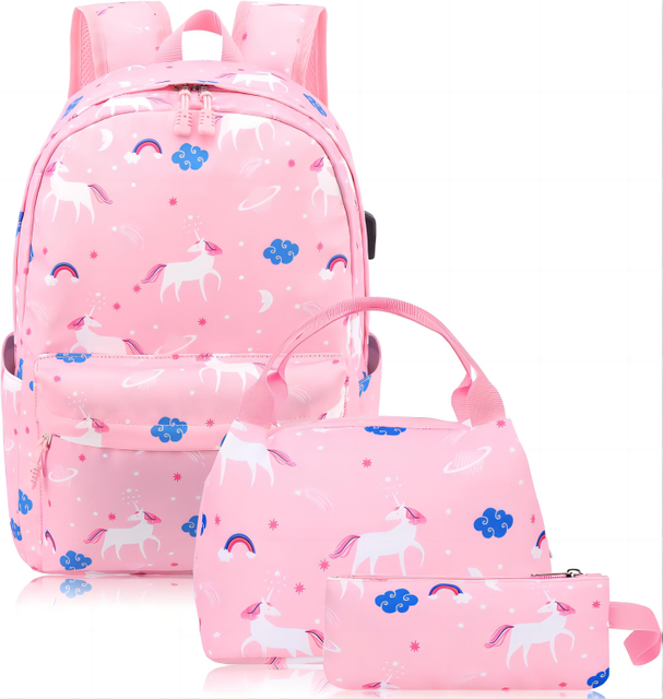 Creative fashion Cartoon schoolbag Cute School Backpack Kids waterproof Nylon School bags for Girl School Supplies