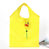 Recycle Reusable Washable Foldable Heavy Duty Polyester Folding Tote Shoulder Foldable Grocery Shopping Bag For Shopping