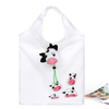 Custom eco Foldable Reusable Large Capacity Grocery Supermarket Folding Polyester Shopping Tote Bag