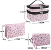 Factory Customization Simple Fashion Makeup Bag Transparent Design Portable Large Capacity High Quality Cosmetic Bag