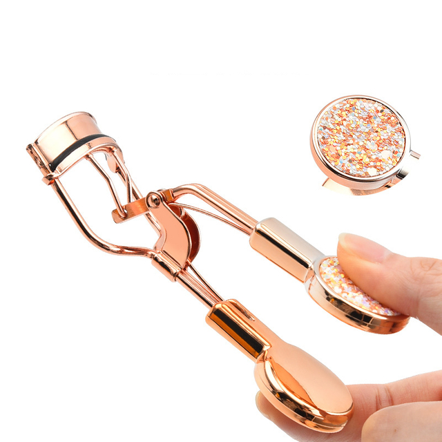 Professional Stainless Steel Eyelash Curler Applicator Tweezers Multiple Color Options Heating Features Makeup Beauty Use Box