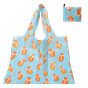 ECO-Friendly Large Capacity Easy Carry Polyester Folding Reusable 190t Polyester Foldable Grocery Shopping Bag For Supermarket