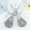 Crystal Cryo Sticks Glass Spoon Facial Ice Globe Cooling Massage Spa Ice Globes for Face Salon Beauty Tools